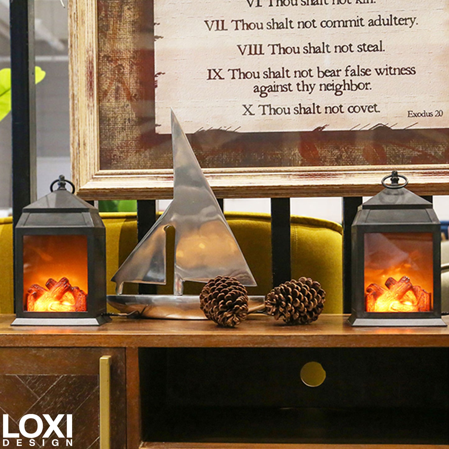 LoxiDesign™ Fireplace Lantern