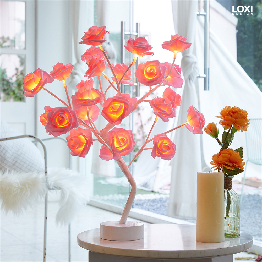 Zen rose tree deals lamp